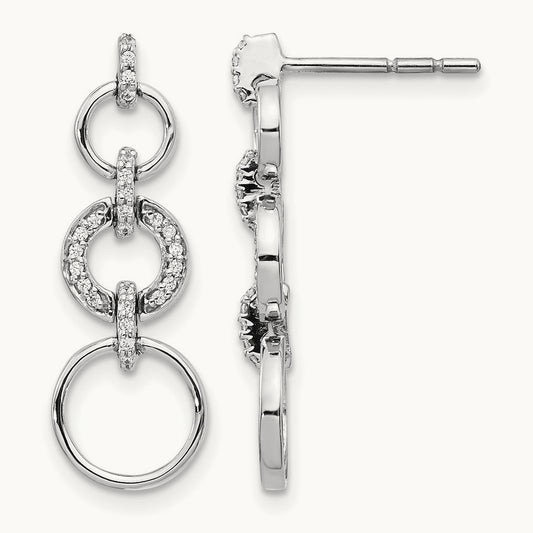 Diamond Fancy Dangle Earrings — 26mm