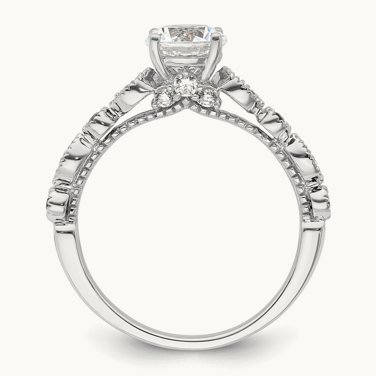 Vintage Semi-Mount Engagement Ring, 0.25 ct tw
