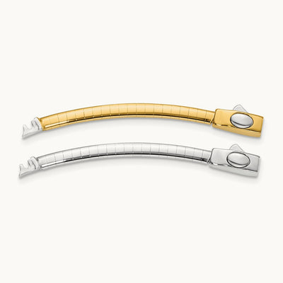 Domed Omega Extender for Necklace with yellow — 3mm