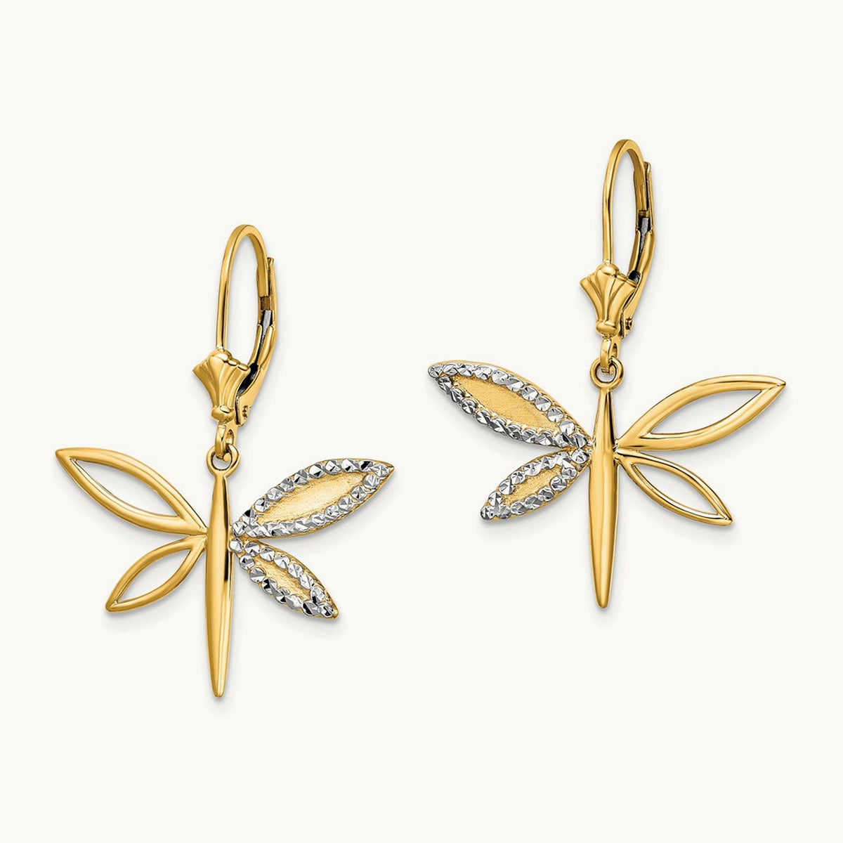 & D/C Dragonfly Leverback Earrings — photo set