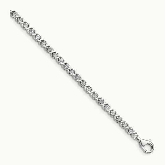 Fancy Tennis Bracelet, 0.25 ct tw Lab-Grown Diamond