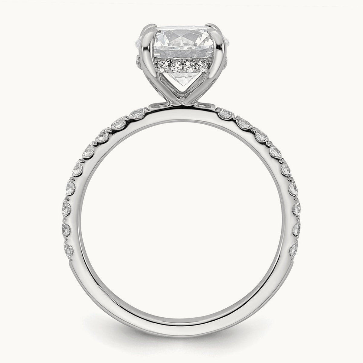Round Solitaire Engagement Ring, 1.25-3.50 ct tw Lab-Grown Diamond — 14K White Gold, 7 (3)