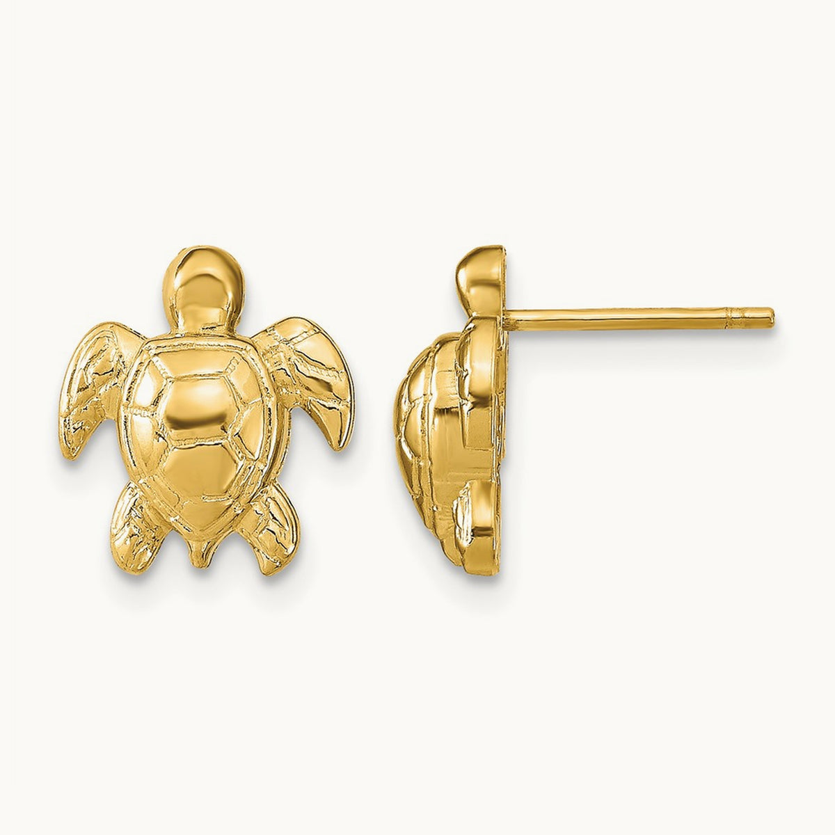 Turtle Post Earrings — photo set