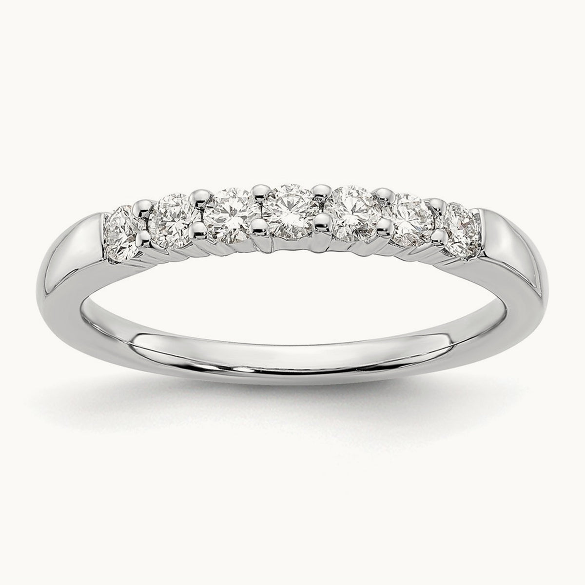 7-Stone Diamond Band — 14K White Gold, 0.35 ct, 7