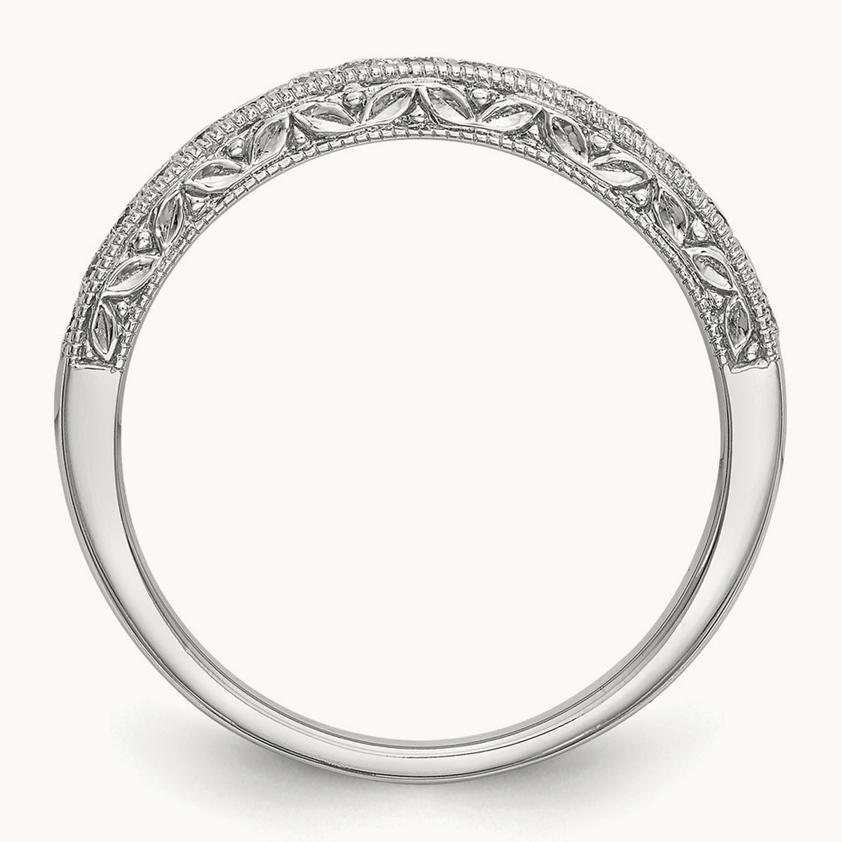 Diamond Wedding Band, 14K White Gold