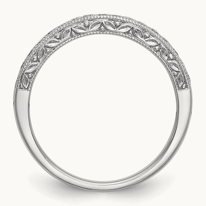 Diamond Wedding Band, 14K White Gold