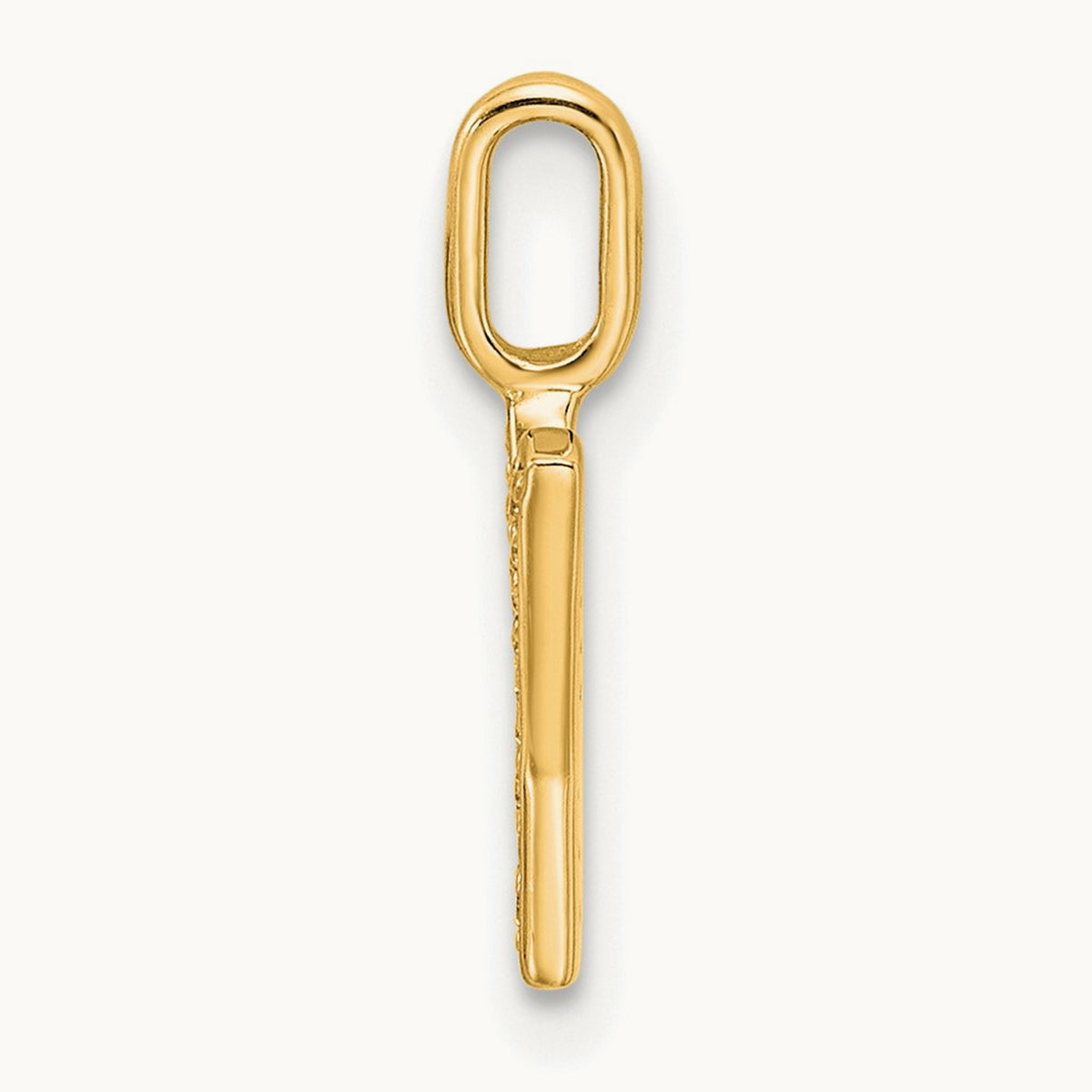 Diamond Letter Y Initial Pendant, 14K Gold