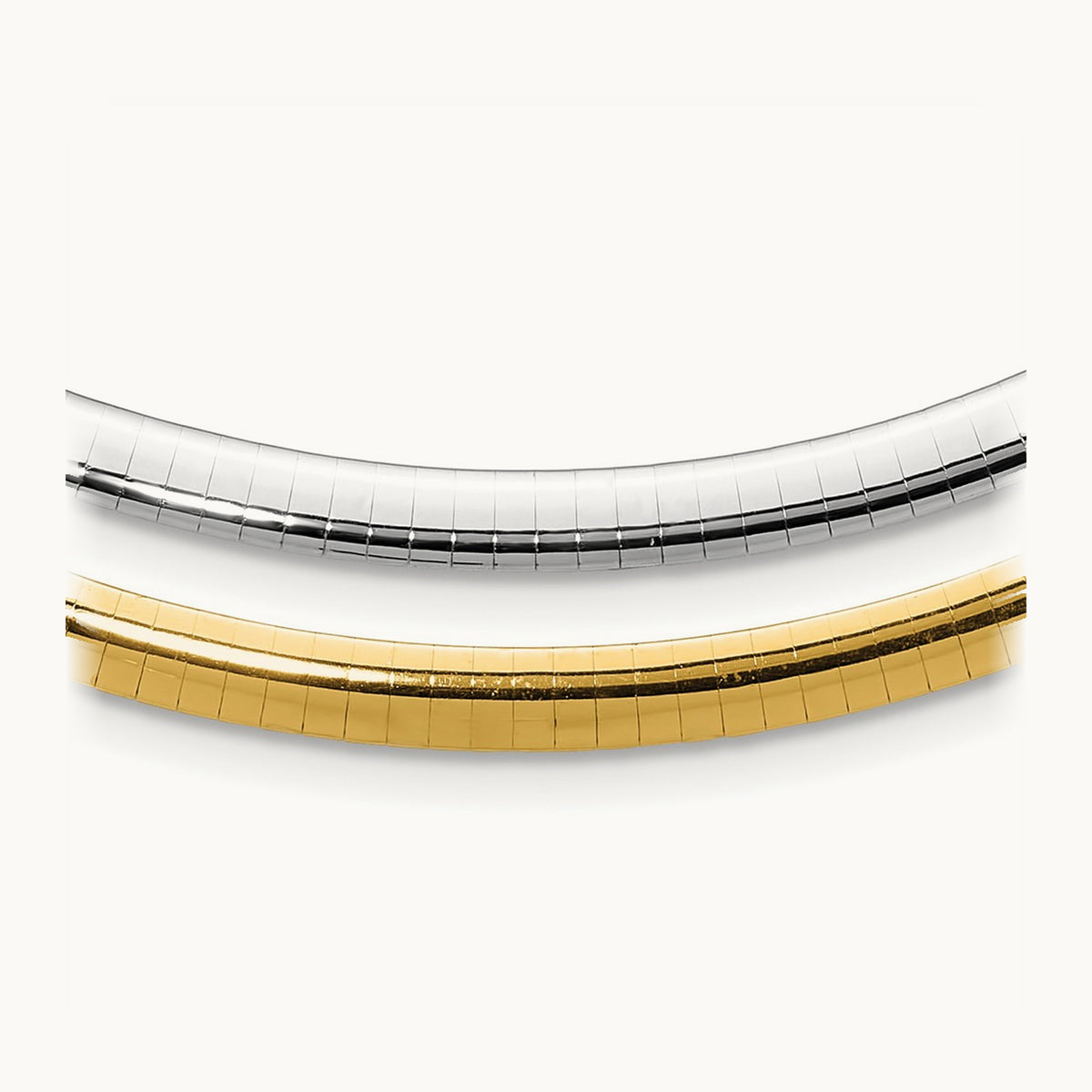 Lt Reversible Omega with extender Necklace — 16mm, 5mm