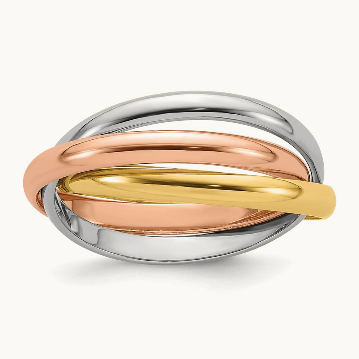 Tri-color Polished Rolling Ring — photo set