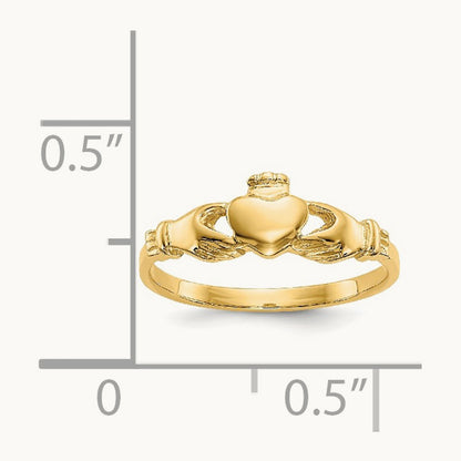 Claddagh Baby Ring, 14K