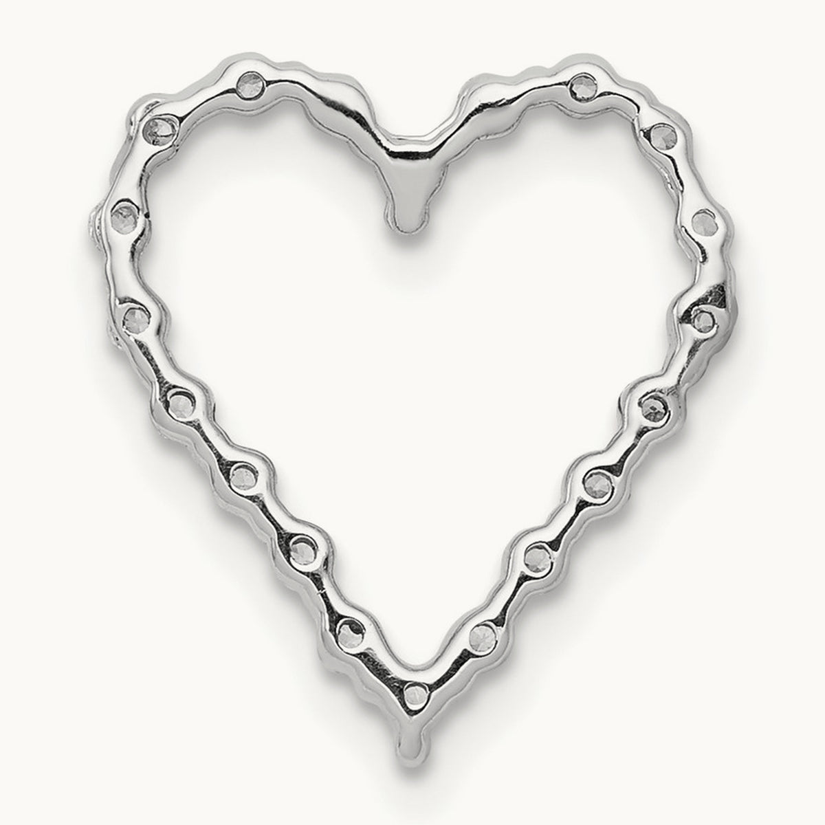 1/5ct. Diamond Heart Chain Slide — photo set