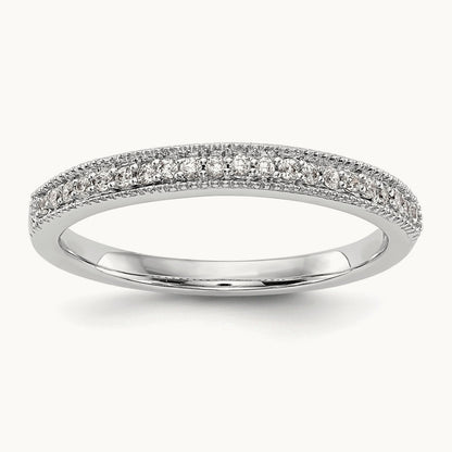 Diamond Wedding Band, 14K White Gold