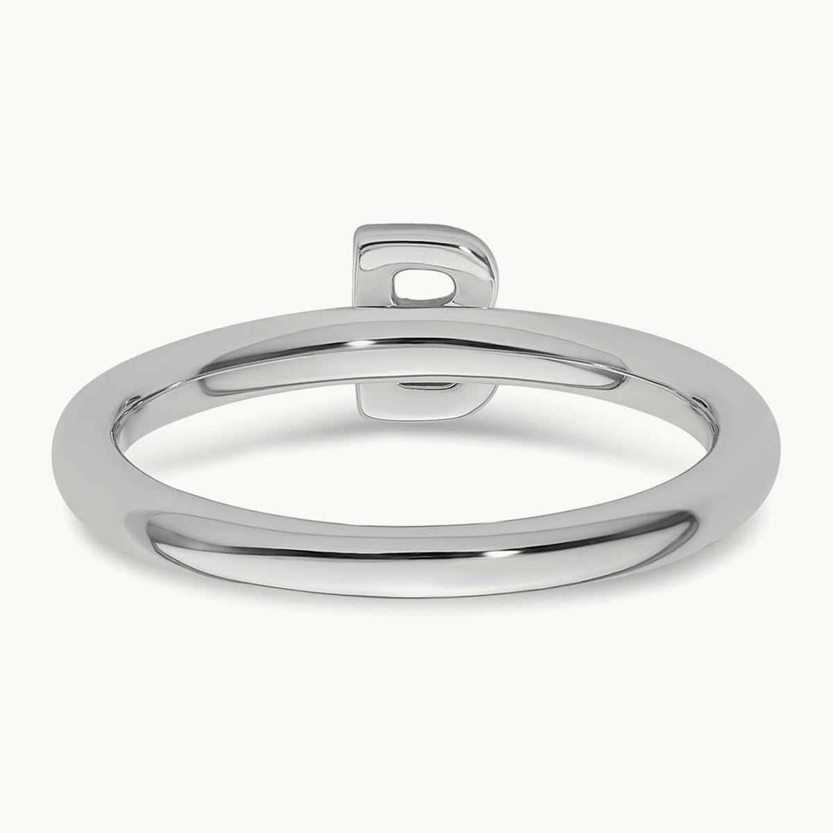 Stackable Diamond Ring — 14K White Gold, B