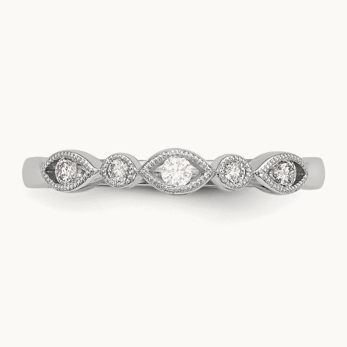Diamond Band, 14K White Gold
