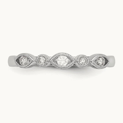Diamond Band, 14K White Gold