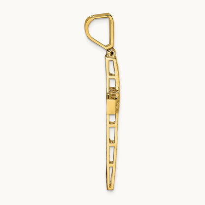Polished Diamond-cut Fancy Cross Pendant — photo set