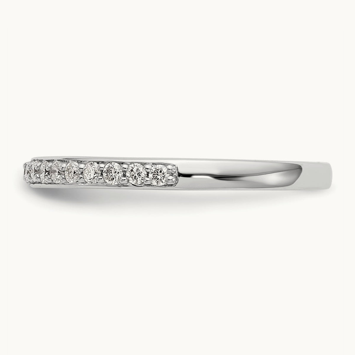 Diamond Wedding Band, 14K White Gold