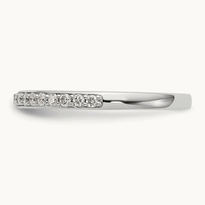 Diamond Wedding Band, 14K White Gold