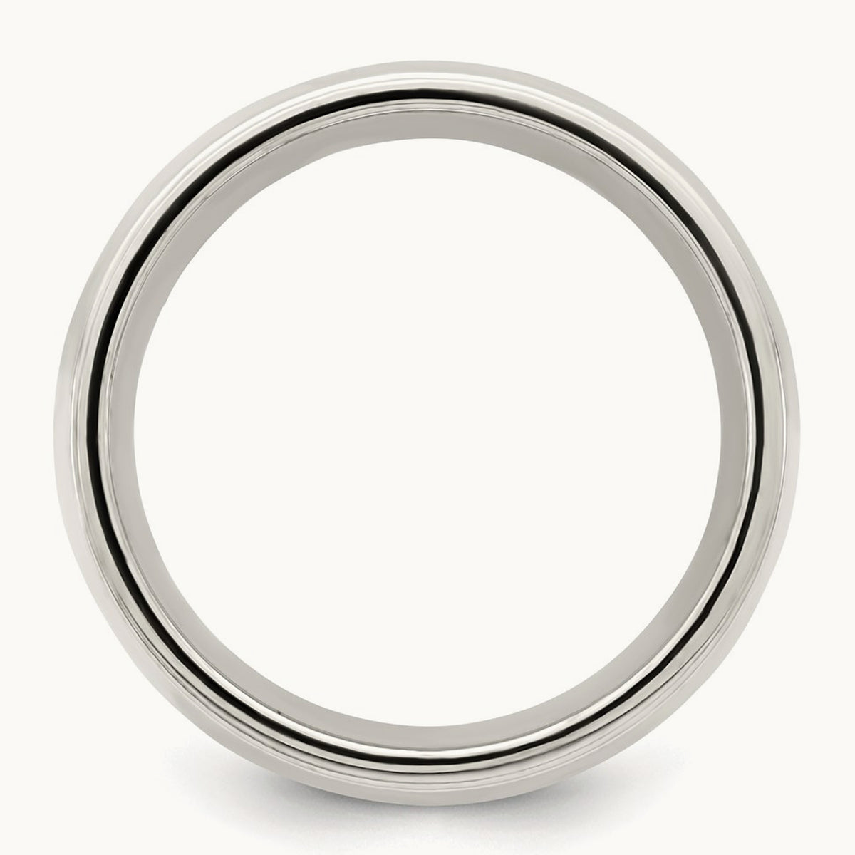 Milgrain Comfort Fit Band — Sterling Silver, 9mm
