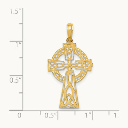 Polished Celtic Cross Pendant — photo set