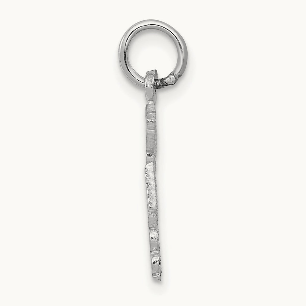 RN Charm, 14K White Gold