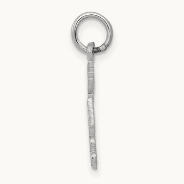 RN Charm, 14K White Gold