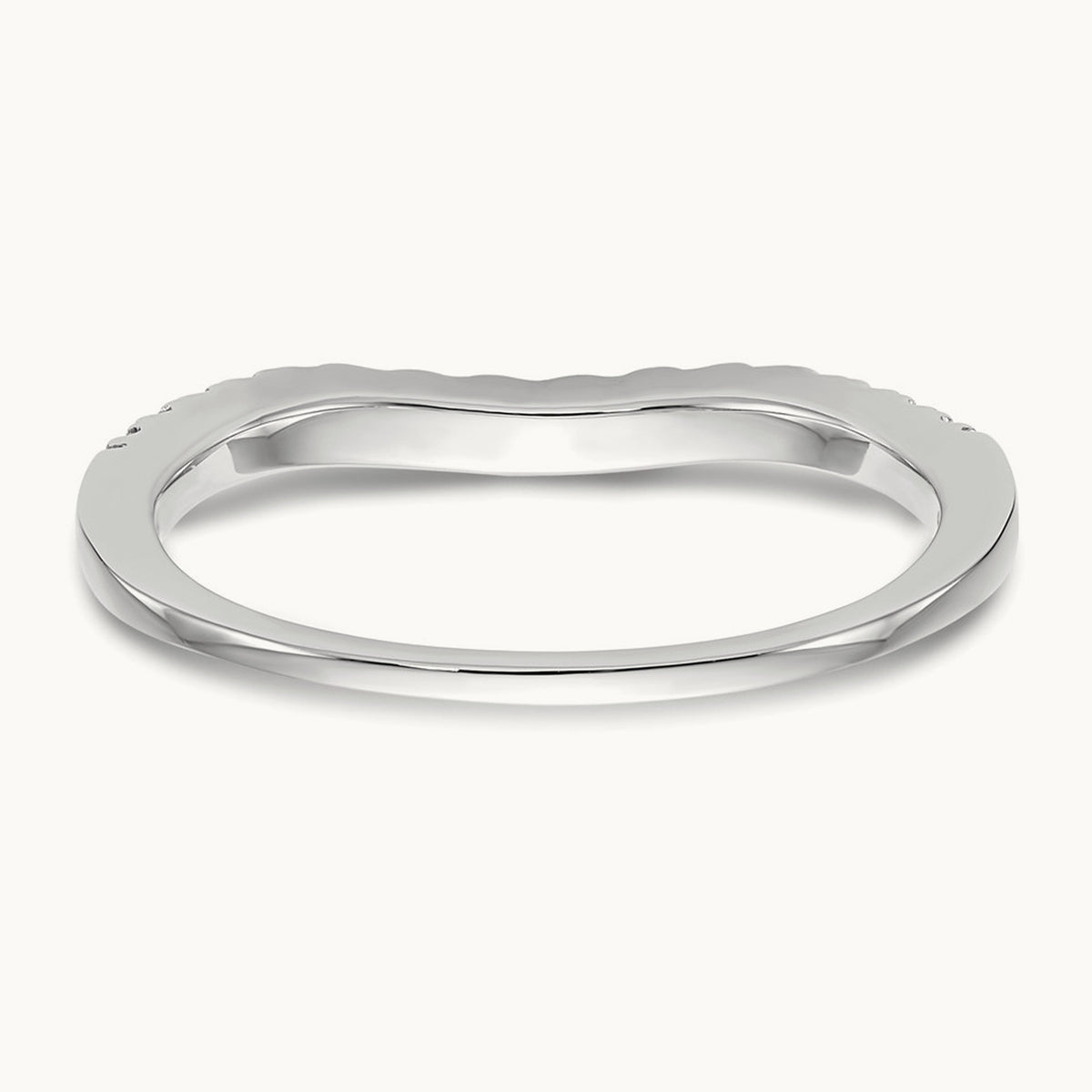 Curved Contour Wedding Band — 1/3 ct, VS/SI (Great), 7
