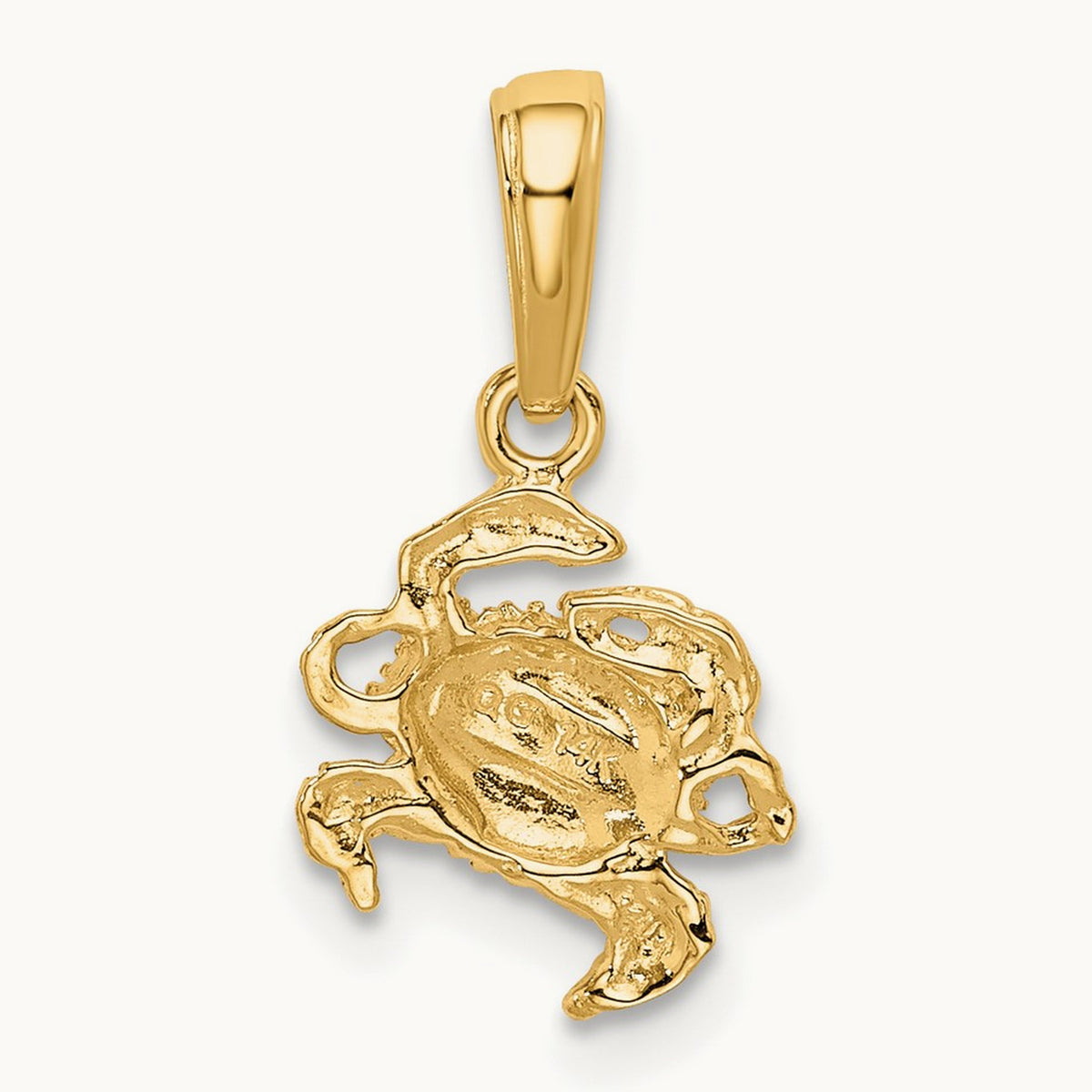 Crab Pendant, 14K