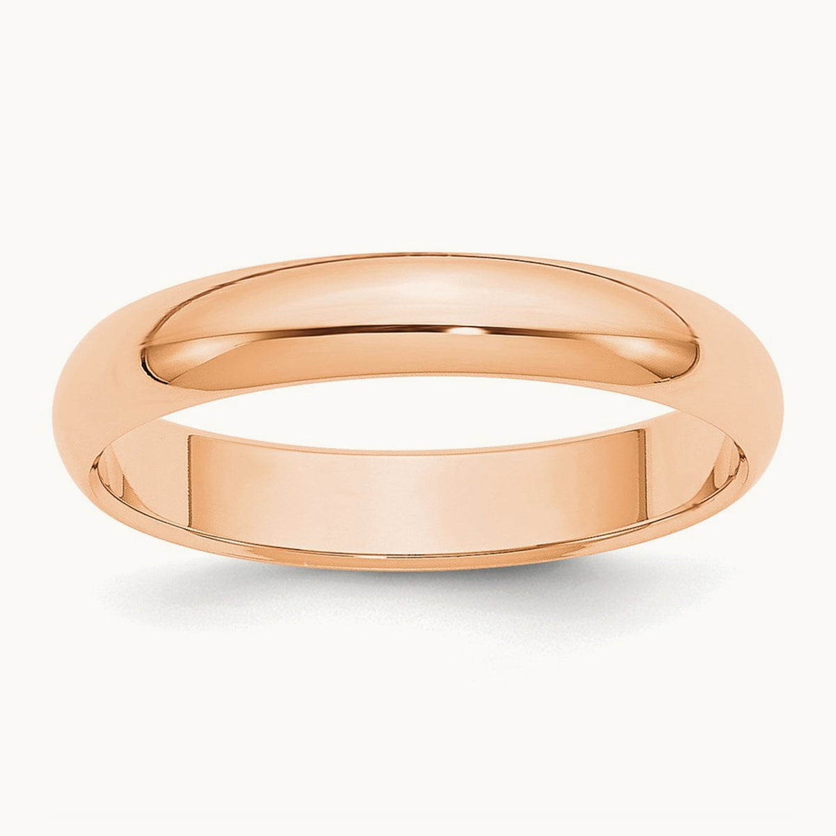 Half Round Band, 4mm, 10K Rose Gold