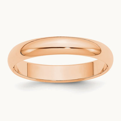 Half Round Band, 4mm, 10K Rose Gold