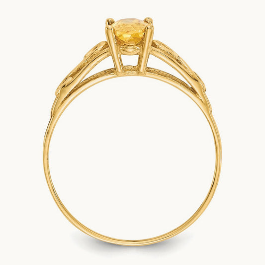 Madi K Synthetic Citrine Ring, 14K