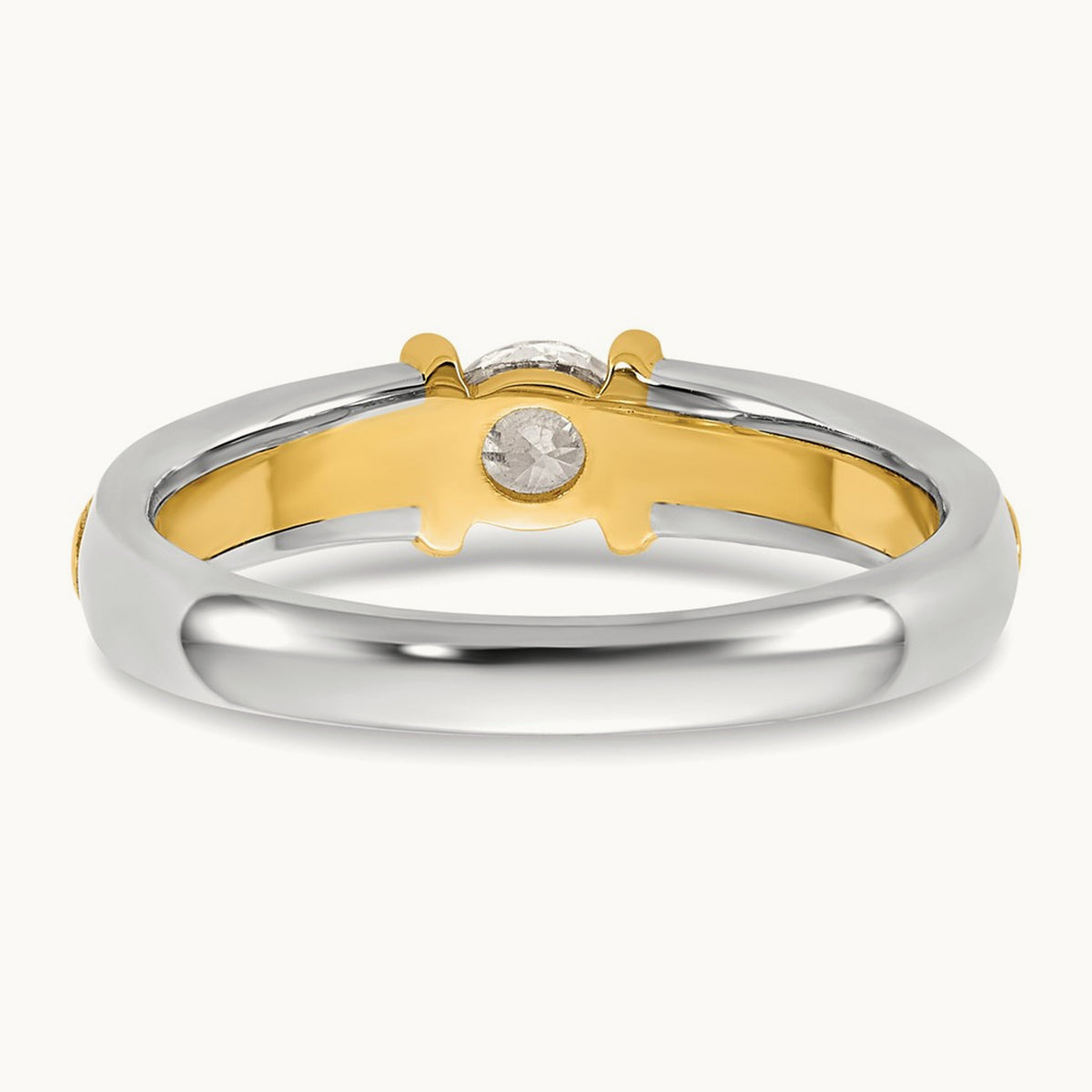 .33ct Ladies Diamond Wedding Band, 14K Two-tone