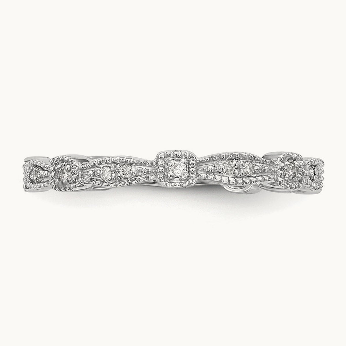 Diamond Band, 14K White Gold
