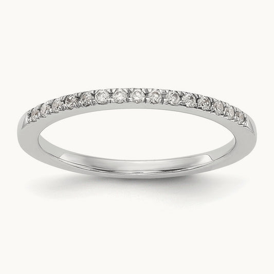 Diamond Wedding Band, 14K White Gold