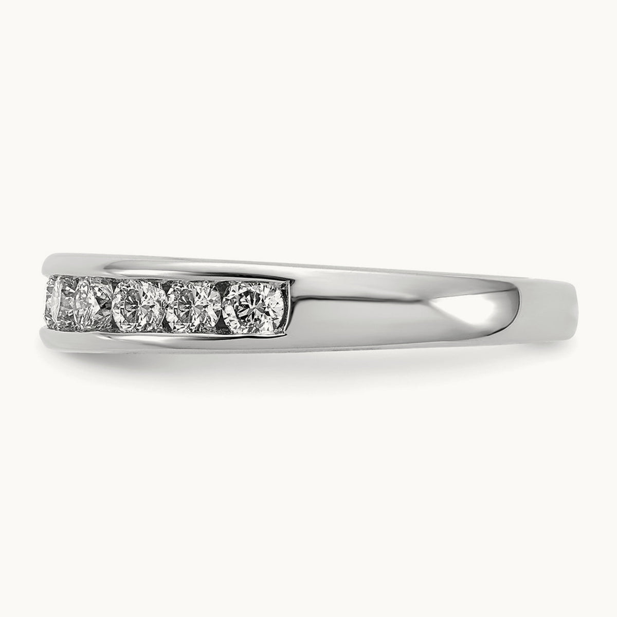 Channel Set Band, 0.10-1.00 ct tw Lab-Grown Diamond — 3/4 ct, 14K White Gold