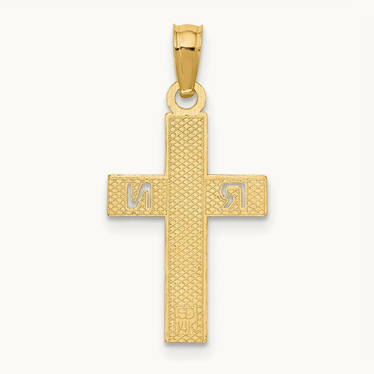 RN Cross Charm, 14K