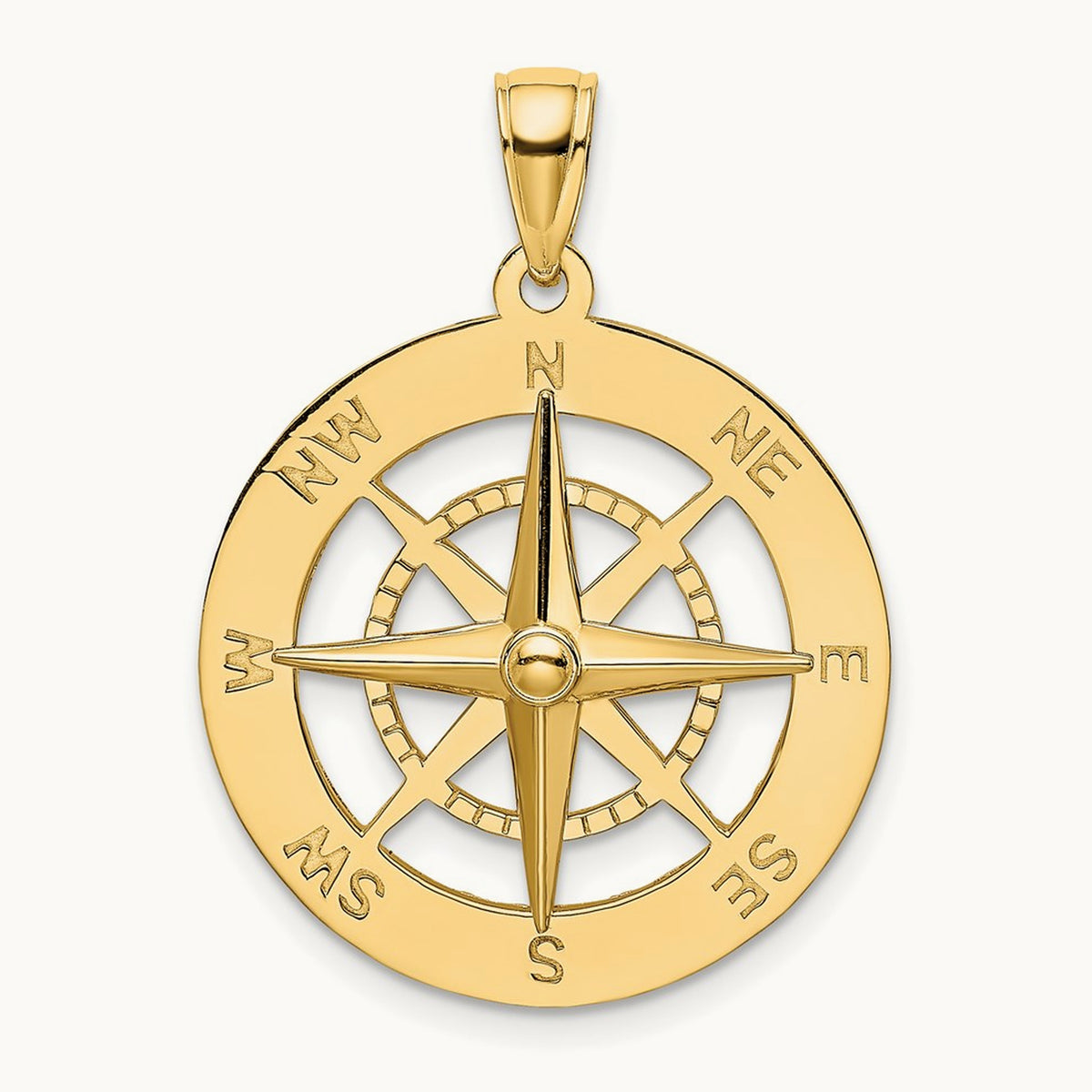 Nautical Compass Charm — 29mm