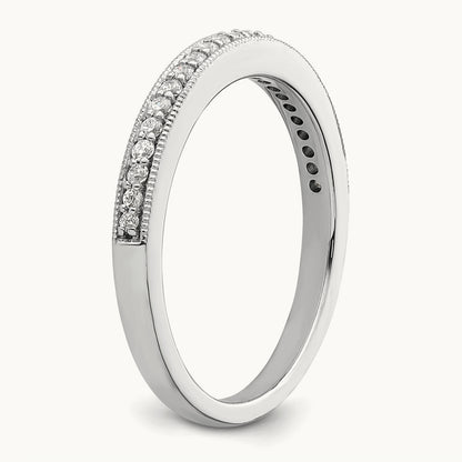 Diamond Complete Wedding Band, 14K White Gold