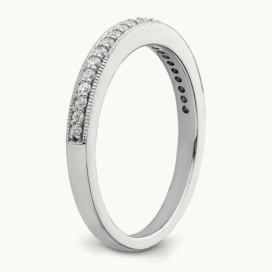 Diamond Complete Wedding Band, 14K White Gold