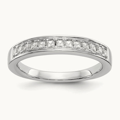 Diamond Wedding Band, 14K White Gold