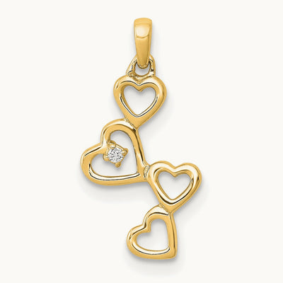 Diamond Heart Pendant — photo set