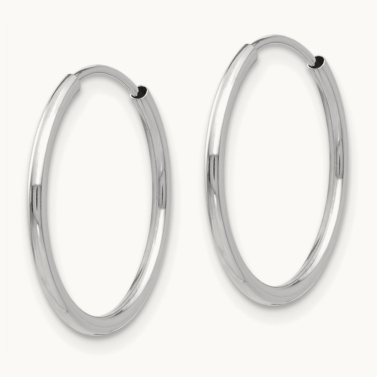 Madi K Endless Hoop 3 Pair Earring Set, 14K White Gold
