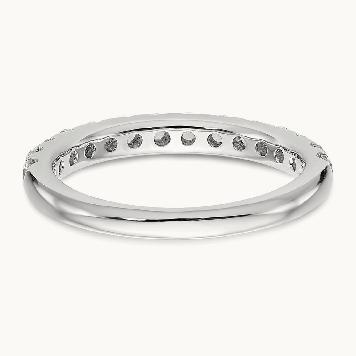 Wedding Band, 0.50-0.75 ct tw Lab-Grown Diamond — 3/4 ct, VS/SI (Great), 14K White Gold