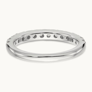Wedding Band, 0.50-0.75 ct tw Lab-Grown Diamond — 3/4 ct, VS/SI (Great), 14K White Gold