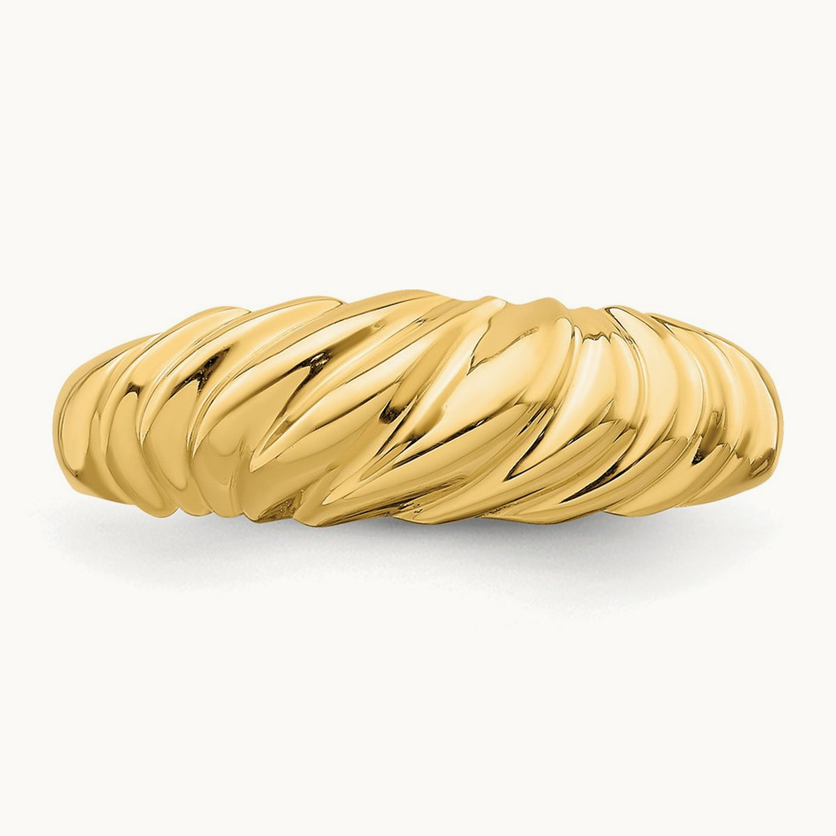 Polished Dome Ring, 14K