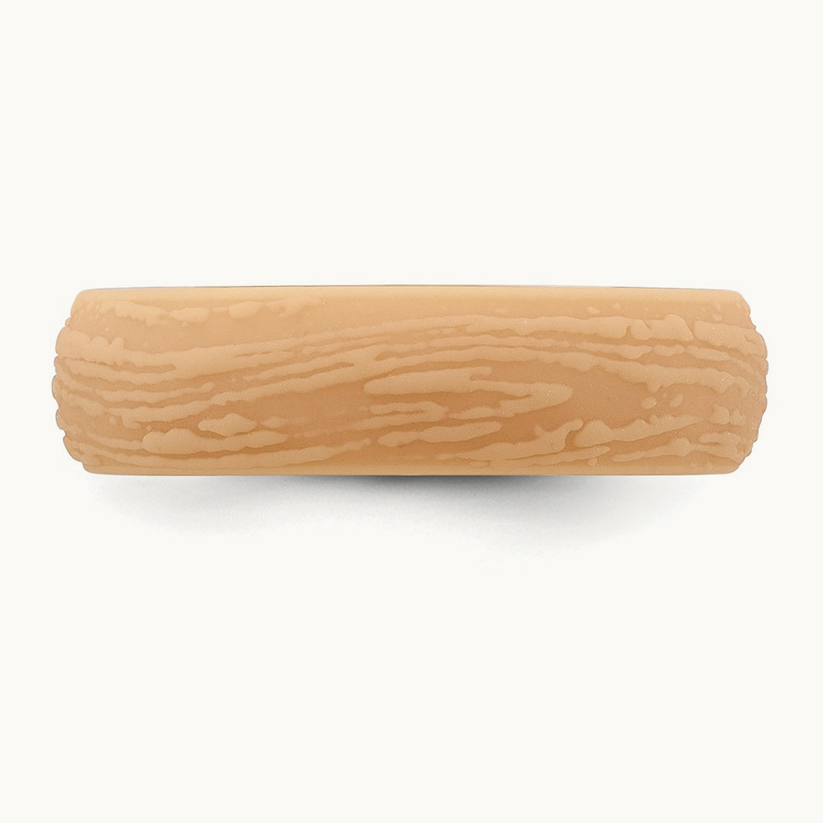 Silicone Sand/Tan 5.70mm Wood Grain Pattern Band