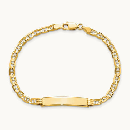 Anchor Link ID Bracelet, 14K