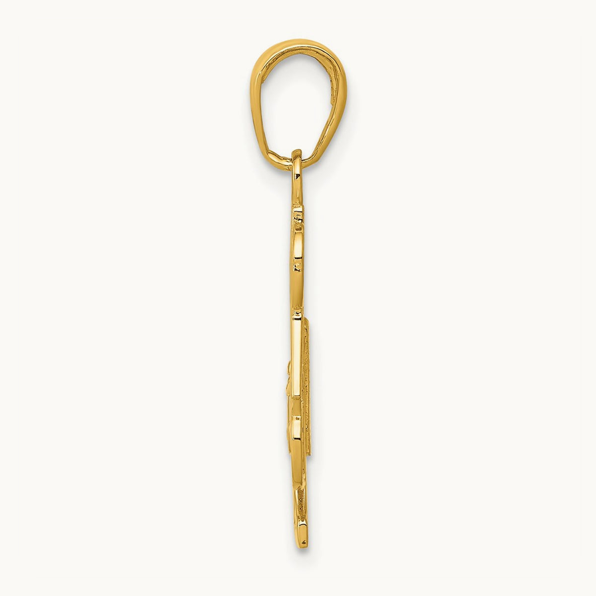 #1 DAD Charm — 14K Yellow Gold, 24.68mm