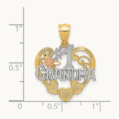 w/ #1 GRANDMA Heart Pendant — photo set