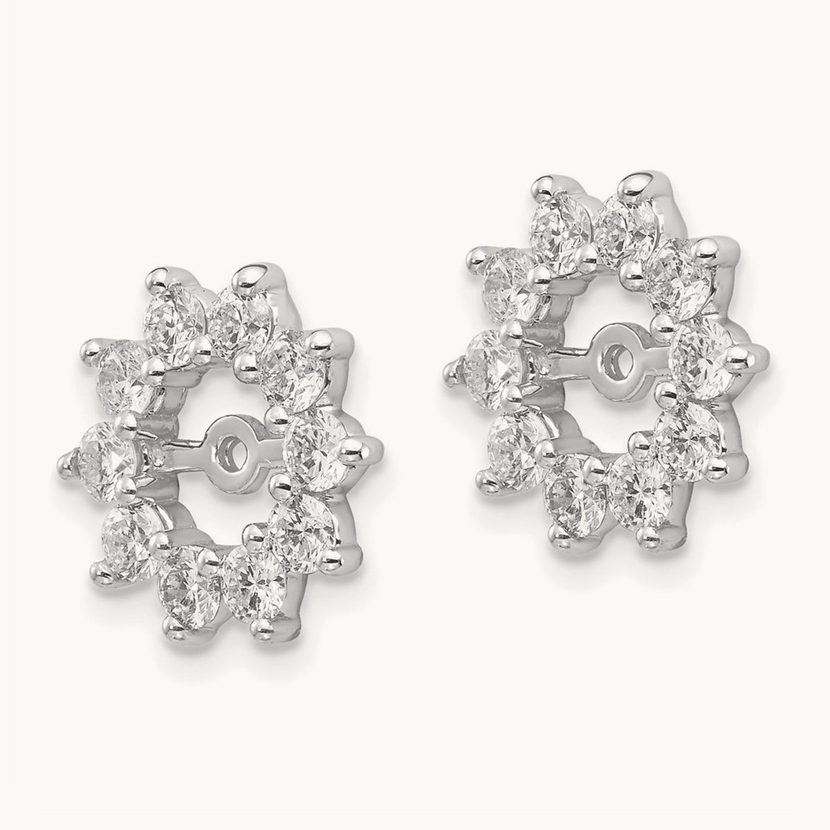 A Fancy Diamond Earring Jacket, 14K White Gold